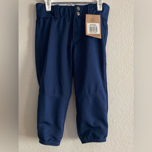NWT EvoShield Girls' Mid Rise Navy Fastpitch Pants Softball Uniform Youth Medium - Picture 2 of 4